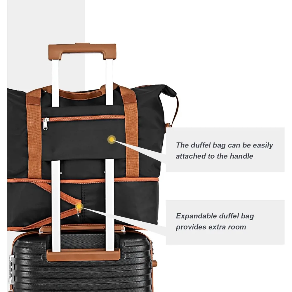 Joyway Luggage Set 3 Piece Suitcase Sets with Spinner Wheel,Hardside Expandable Travel Laggage with TSA Lock (20/24/28