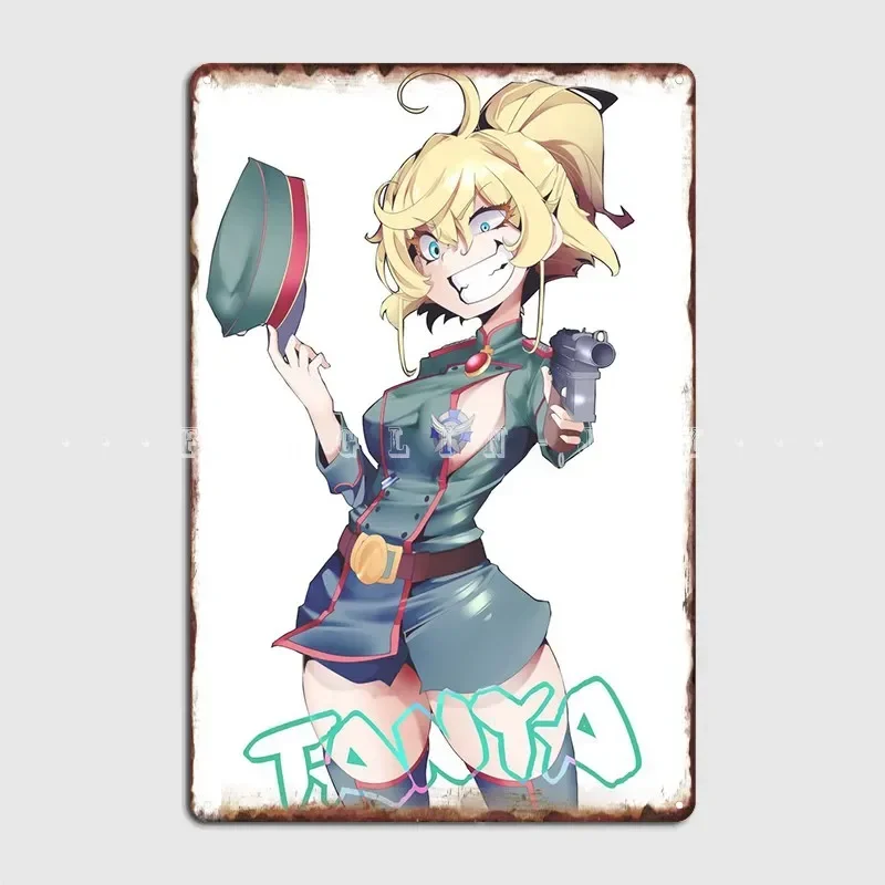 Saga Of Tanya The Evil Poster Metal Plaque Cinema Garage Home Designing Plaques Tin Sign Poster