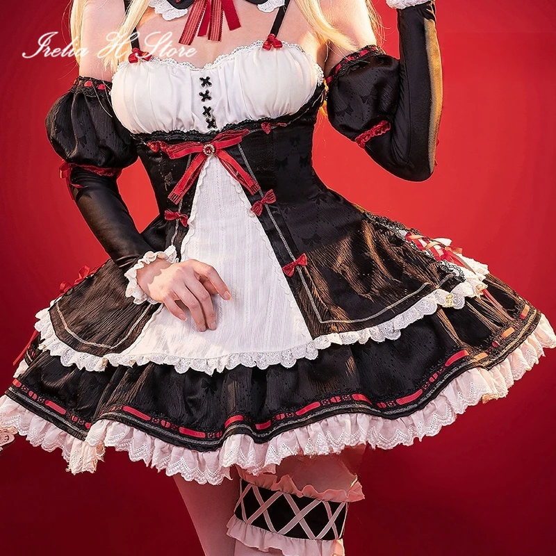 ชุดเดรสน่ารักสไตล์โกธิคสำหรับสตรีอนิเมะชุดคอสเพลย์ผู้หญิง