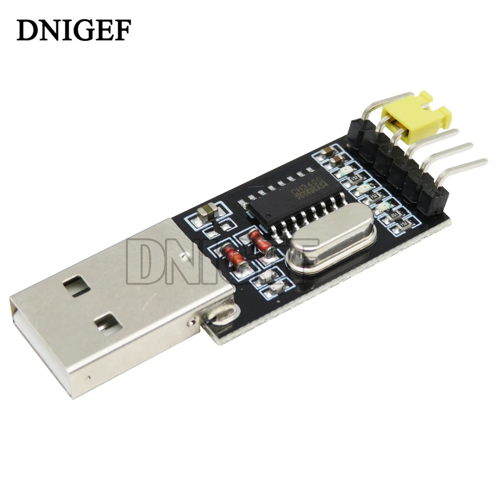 DNIGEF USB a TTL módulo UART serie CH340G CH340 microcontrolador USB descargar código datos y Firmware Cable placa de cepillo 3,3 V 5V