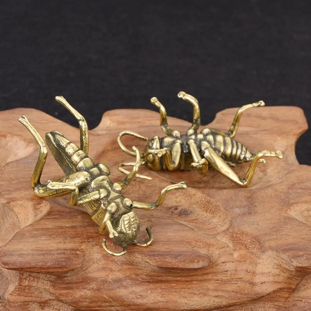 

Micro Miniatures Small Brass Cricket Solid Brass Childlike Cricket Statue Cricket Toy Gift