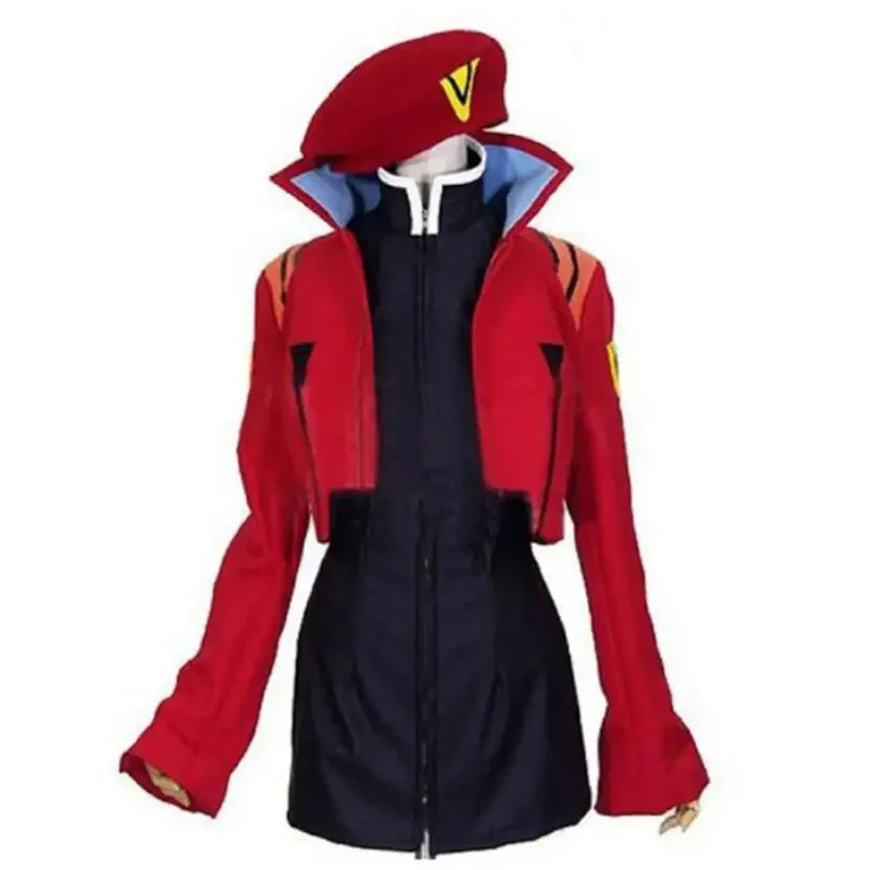 

2021 EVA Misato Katsuragi Cosplay Costume Hat Overcoat(No Black Dress)