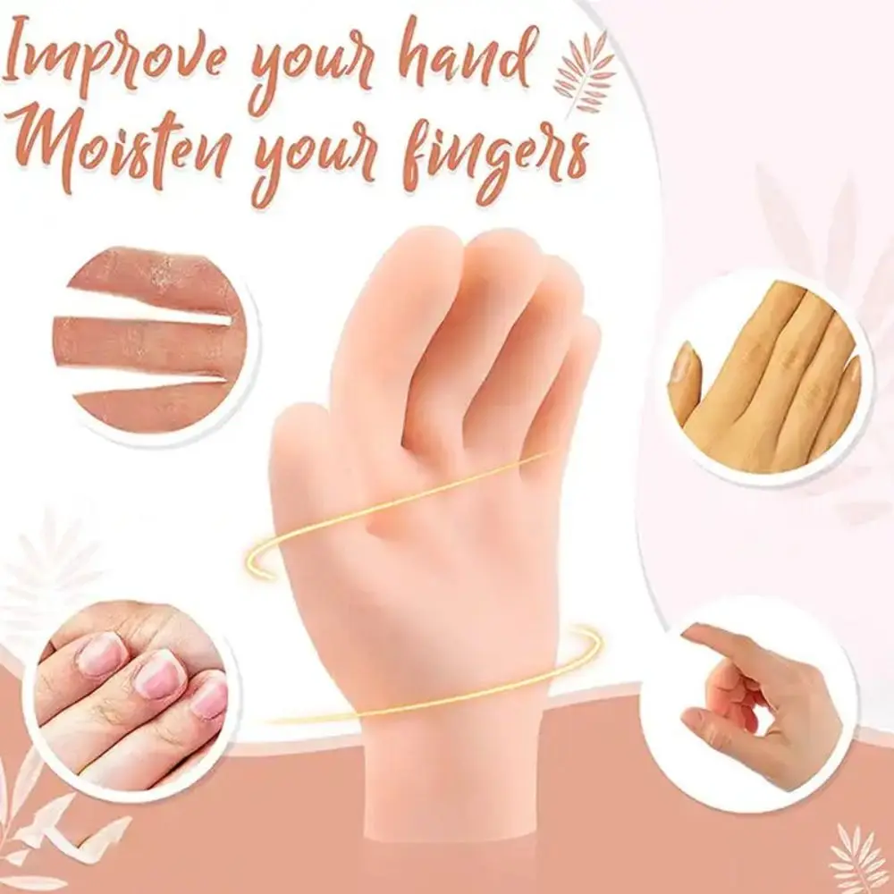 Hand Spa Pedicure Gloves Hand Care Gloves for Repairing Cracked for Softening Rough Skin Silicone Gloves Anti Cracking