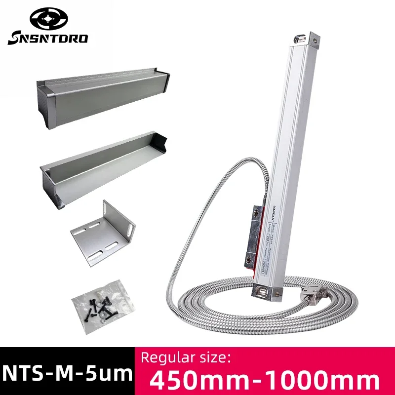 NT-M-5um  High Precision Milling Lathe Grinder DRO Linear Glass Scale 450mm-1000mm TTL  5VDC Grating Ruler Sensor Displacement