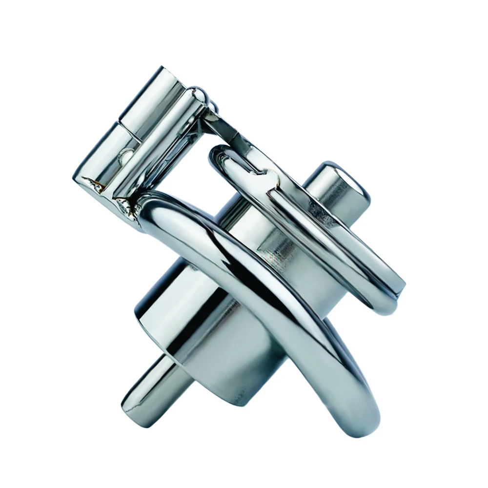 FRKO SM Negative Penis Ring Inverted Chastity Cage Device Metal Urethra Catheter Screw Lock Cock Sex Toys For Men Femboys CBT
