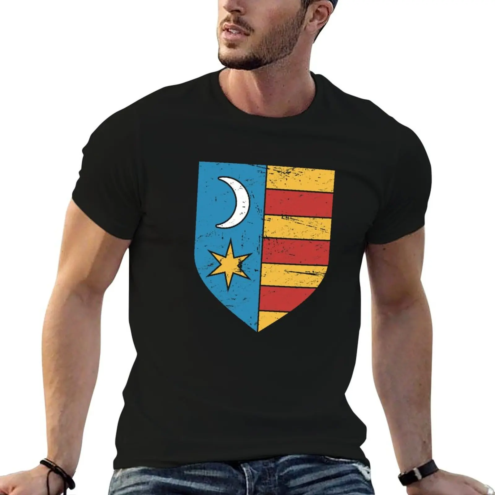 

Vlad The Impaler Tepes / Dracula Coat of Arms T-Shirt oversized graphic tee street wear t shirts for men pack