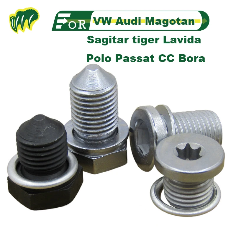 

For VW Audi Magotan Sagitar tiger Lavida Polo Passat CC Bora Oil Drain Plug Screw Sump Drain Nut Oil Drain Bolt