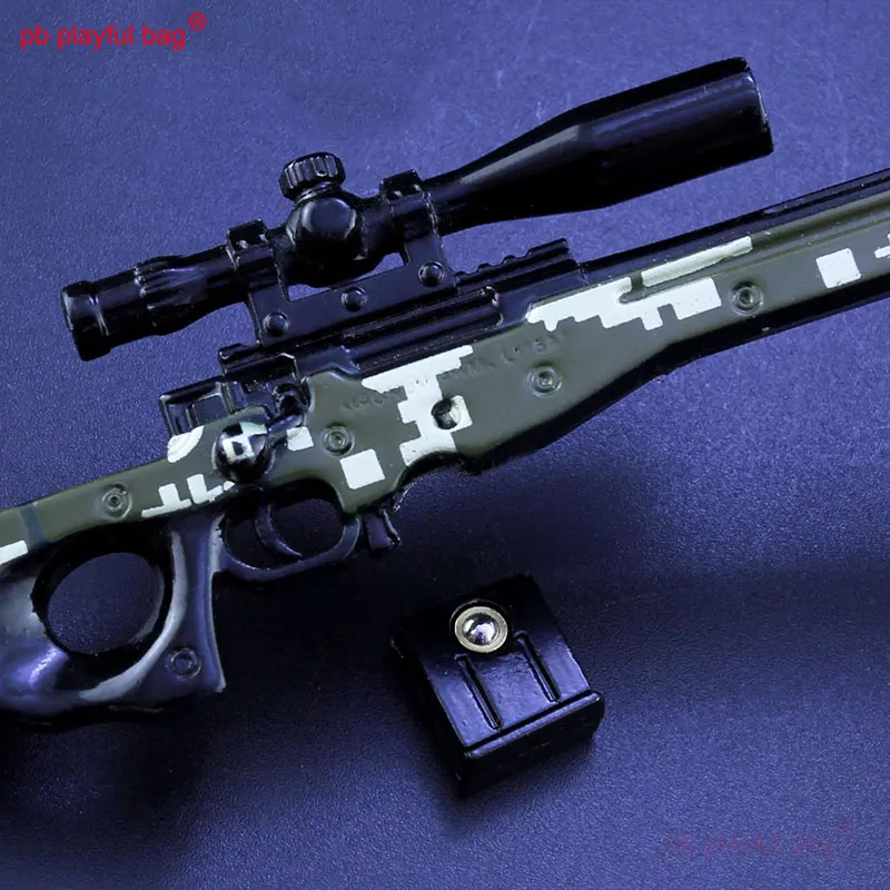 18cm AWM Mini Alloy zabawka pistolet figurki ozdoba ozdoba brelok metalowe przenośne zabawki dla dzieci prezent dla chłopców HG276