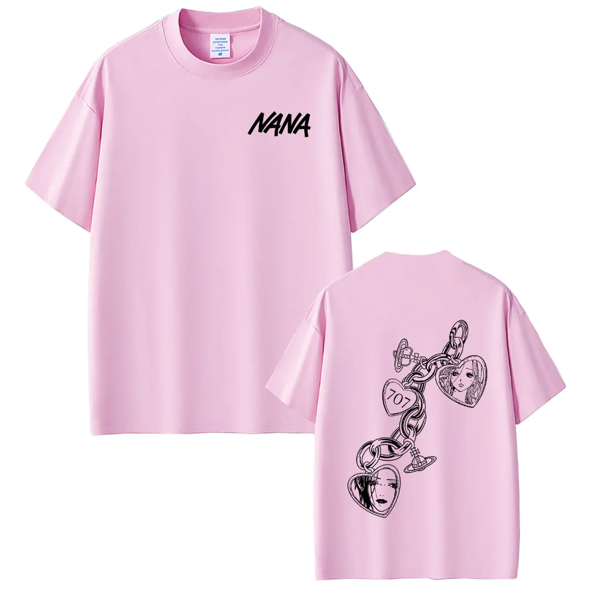 Anime Black Stones Komatsu Oosaki Nana T-shirt Men Women Manga Y2k Cosplay Streetwear Male Fashion Oversized Crewneck T Shirts view 4
