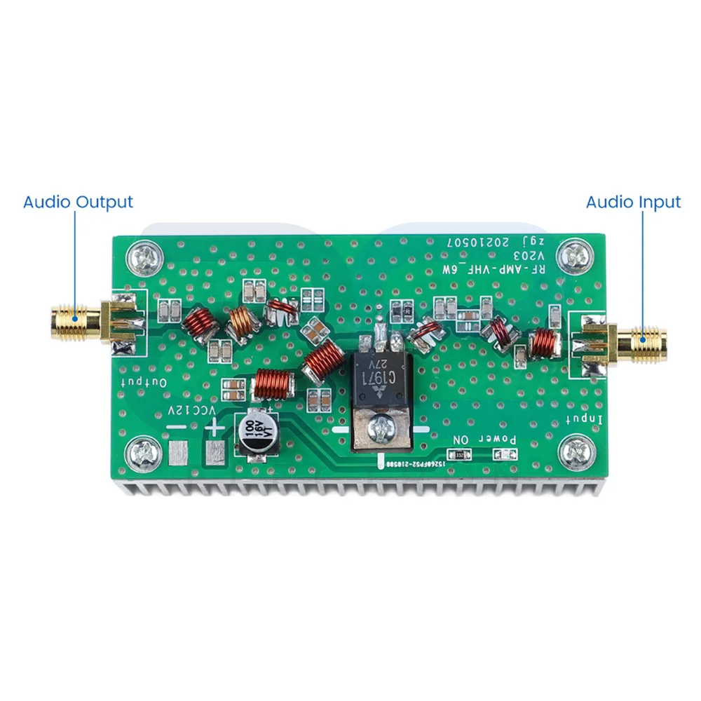 6W RF Power Amplifier Module C1971 2SC1971 88-108MHz FM Transmitter Board High Frequency Signal Amplifier