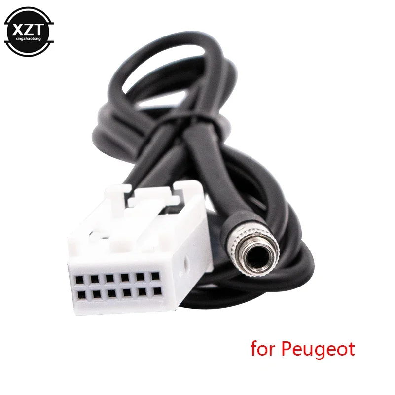 Cable adaptador auxiliar de Audio para coche, accesorio para Peugeot 307, 308, 407, 408, 507, Citroen C2, C5, C4, RD4, 12 Pines,