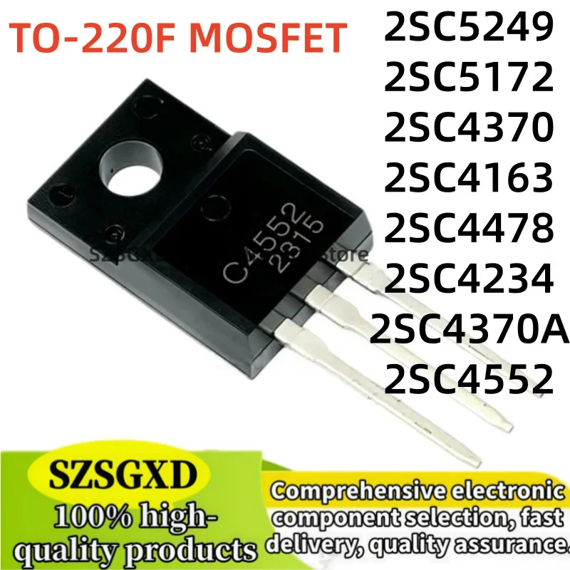 10-20Uds NEW C5249 C5172 C4370 C4163 C4234 C4370A C4552 2SC5249 2SC5172 2SC4370 2SC4163 2SC4234 2SC4370A 2SC4552 2SC4478 TO-220F