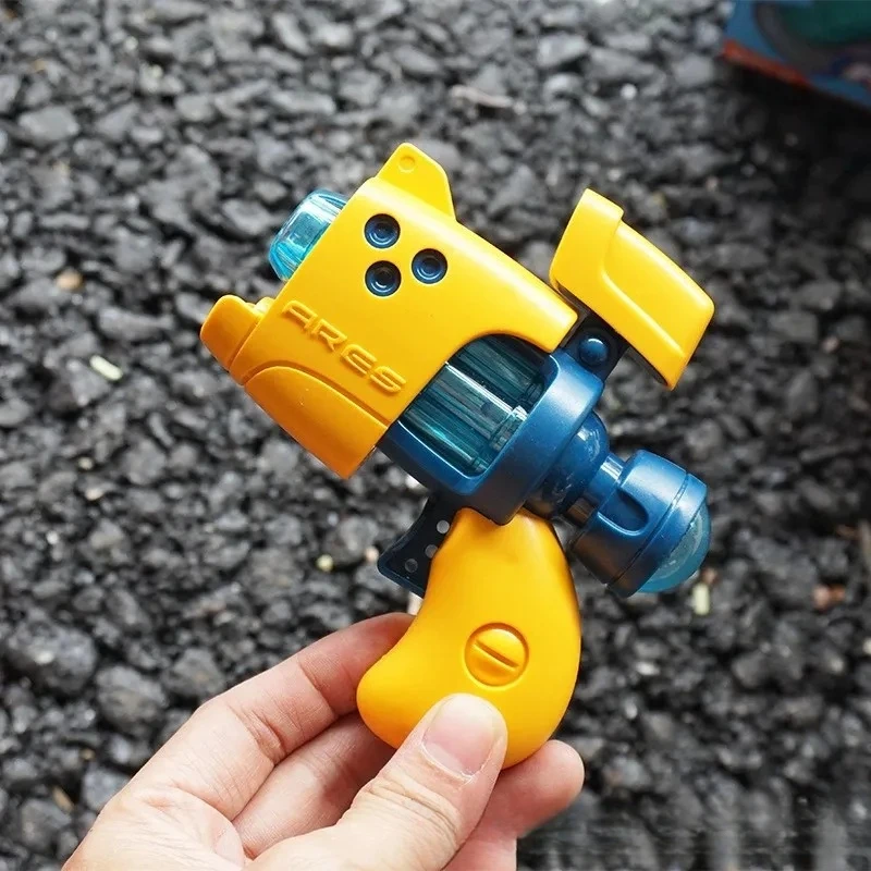 Mini pistola de juguete eléctrica con luz y sonido, pistola de octava Multicolor, juguete pequeño para bebés de 0 a 3 años, juguete para niños sin Control remoto