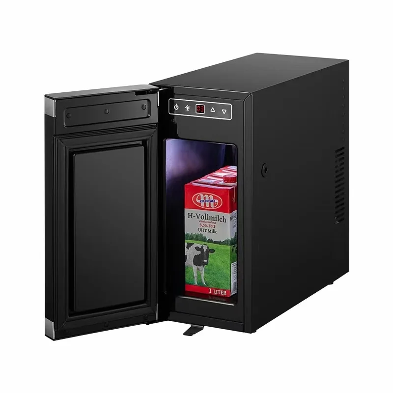 

Home Mini Fridge Icebox Use for Coffee Machine Milk Cooler Small Kitchen Fridge With Temperature Display