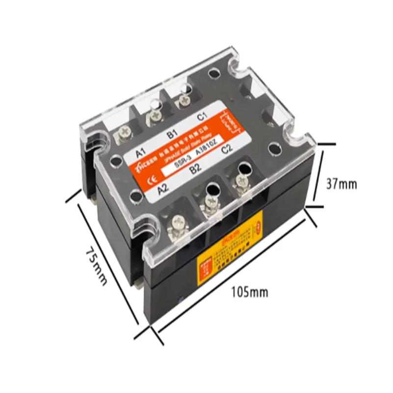 

Трехфазный твердотельный релейный модуль 10A25A40A60A80A100A 120A 150A управления переменным током SSR-3A3810Z 3A3880Z 3A3860Z/Фотоэлементы 220 В