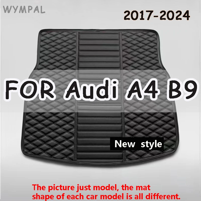 

Для Audi A4 B9 2024 2023 2022 2021 2020 2019 2018 2017 коврик в багажник автомобиля коврик для багажника ковер аксессуары для интерьера чехол
