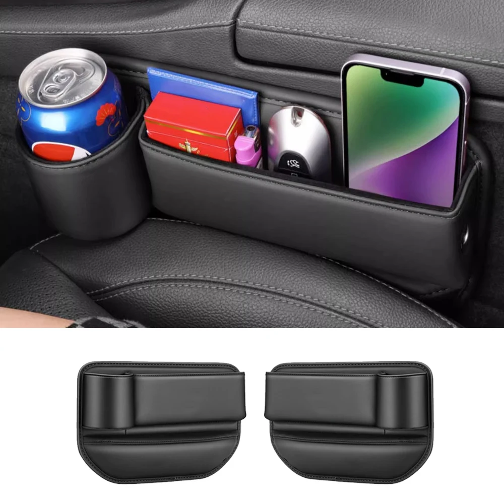 Car Seat Gap Organizer Storage Box Pocket Multifunction Universal Wallet Keys Card Cup Phone Holder Auto Interior Accessories