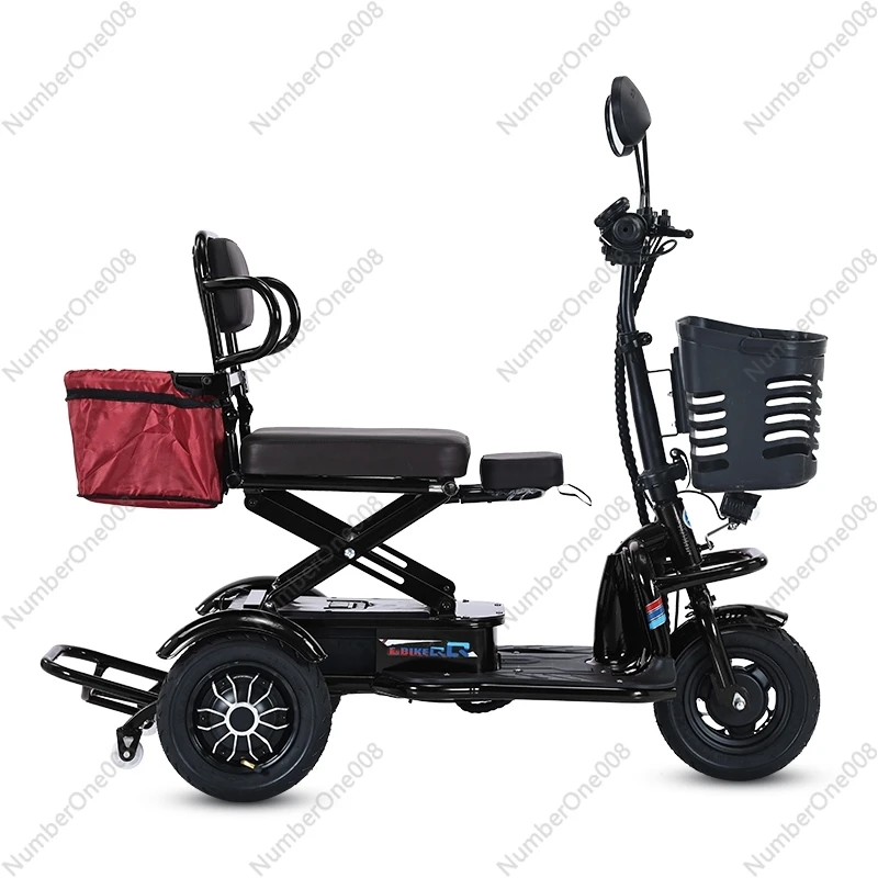 Electric Tricycle for The Elderly Household Mini Small Scooter Folding Light Battery Car