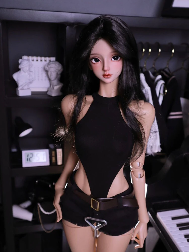 A37 Hot Sale Children Handmade Toy 1/3 1/4 MSD MDD BJD/SD Doll Clothes Sleeveless Vest Jumpsuit Top 1pcs