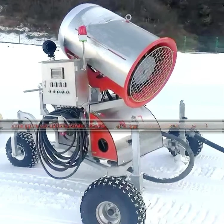 Commercial Ski Resort Artificial Snow Ice Maker Making Machine Sprayer Cannon Fan Generator Shed