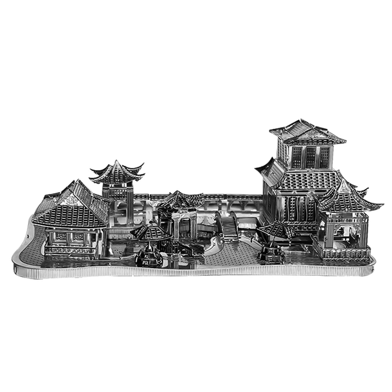 Suzhou Garden 3D Metal Puzzle Model Kits DIY Laser Cut Puzzles Jigsaw Toy For Children