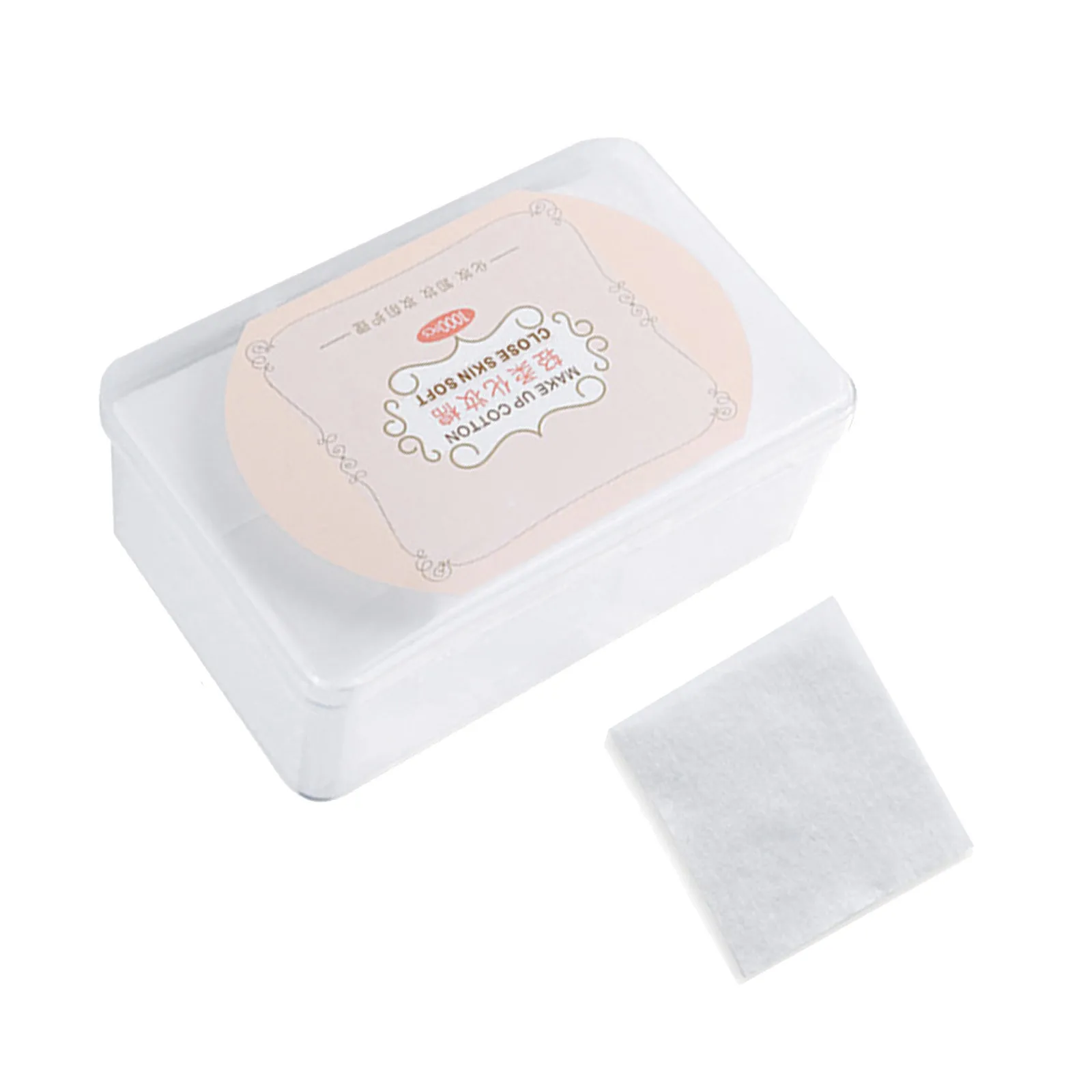 1000Pcs Skin-Friendly Non-Woven Makeup Pads Ultra-Soft Cotton Facial Pads for Toner Lotion Gel Application Pet Care No Residue