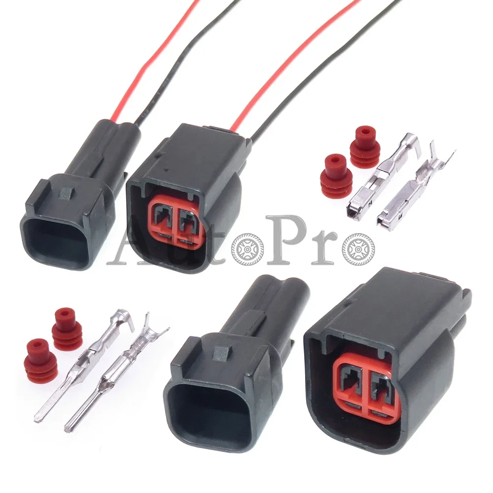 1 Juego de Conectores Impermeables de Plástico de 2 Orificios para Montaje de CA, Enchufe de Cable para Bocina Central de Automóvil, para Ford Mondeo