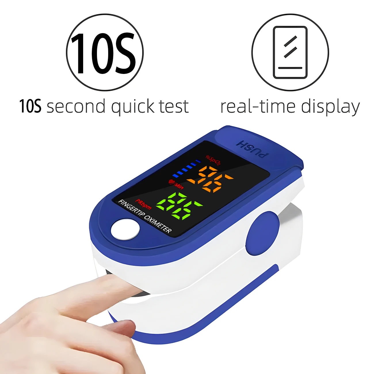 Non-Contact IR Thermometer Fast measure Light or portable Fingertip medical equipment SpO2 PR monitoring oximeter