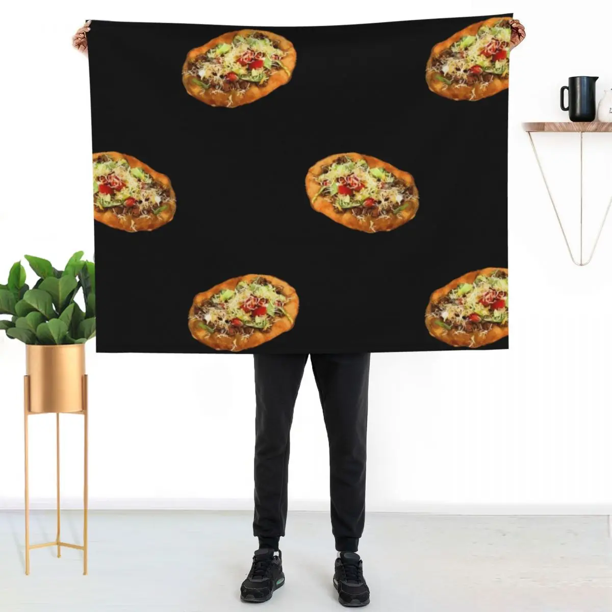 NDN Taco Throw Blanket Luxury Designer Flannel Fabric Kid'S Soft Plush Plaid Furry For Sofa Thin Blankets