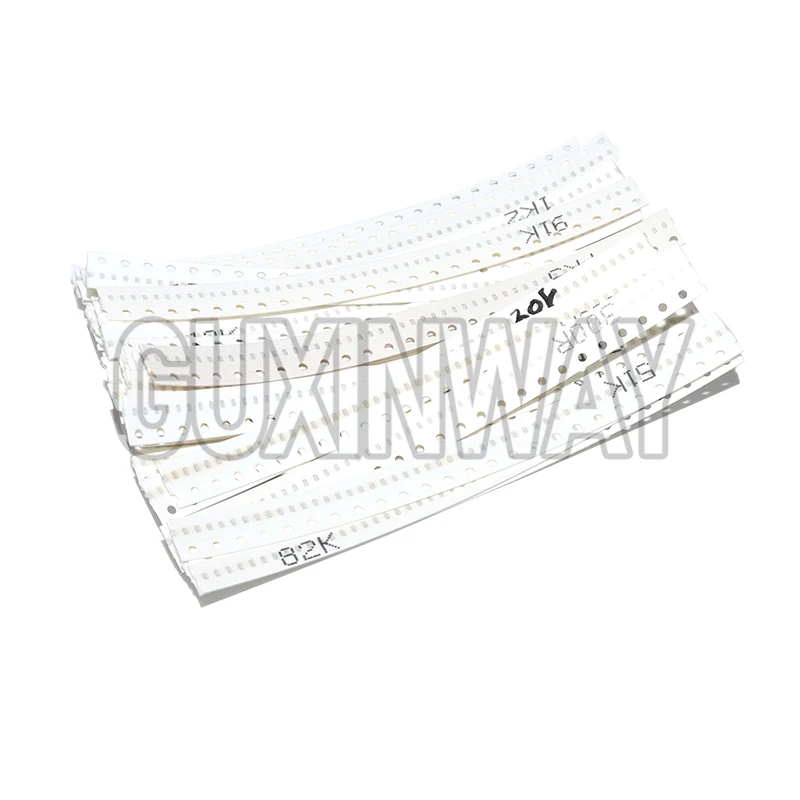 Kit resistore SMD 4000 pezzi 0402 Kit assortito 10ohm-1M ohm 5% 80valuesX 50 pezzi = 4000 pezzi Kit campione