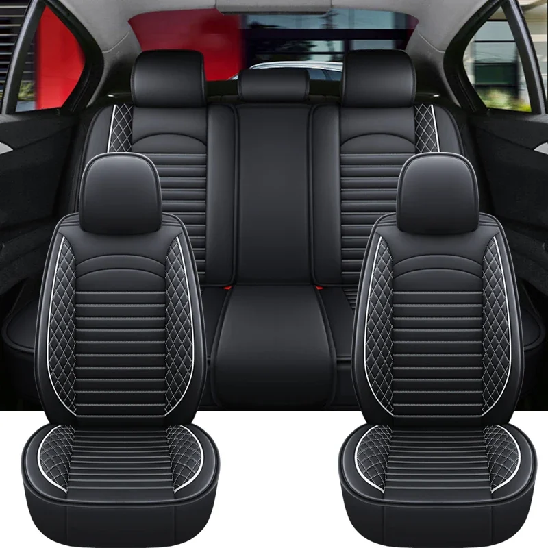 Full Coverage Pu Leather Car Seat Covers for PEUGEOT 206 307SW 308 407 408 508sw 208 2008 3008 4008 5008 Car Accessories