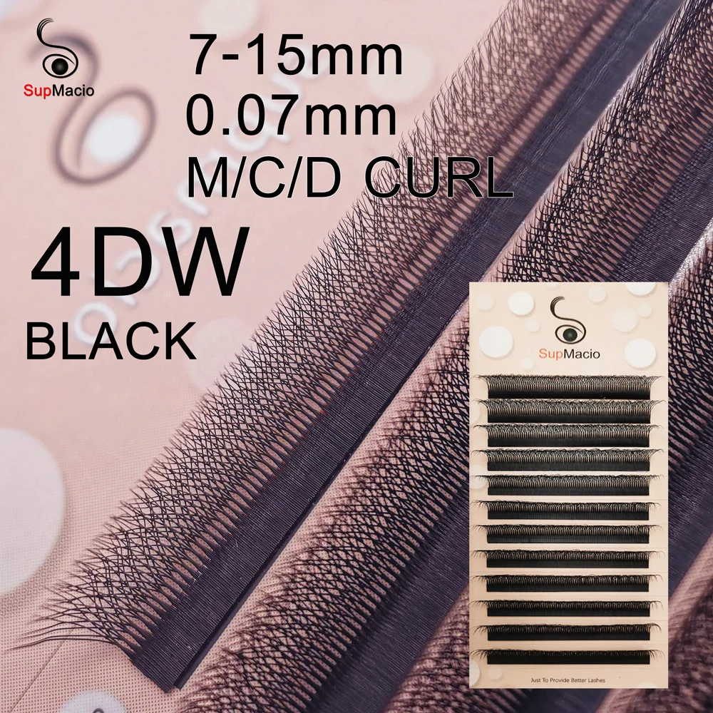 

Supmacio 4D Clover Eyelash Extensions 0.07mm Mix Eyelash Bouque Wire W 4D Lashes Extension De Cil Waterproof Volume Lashes