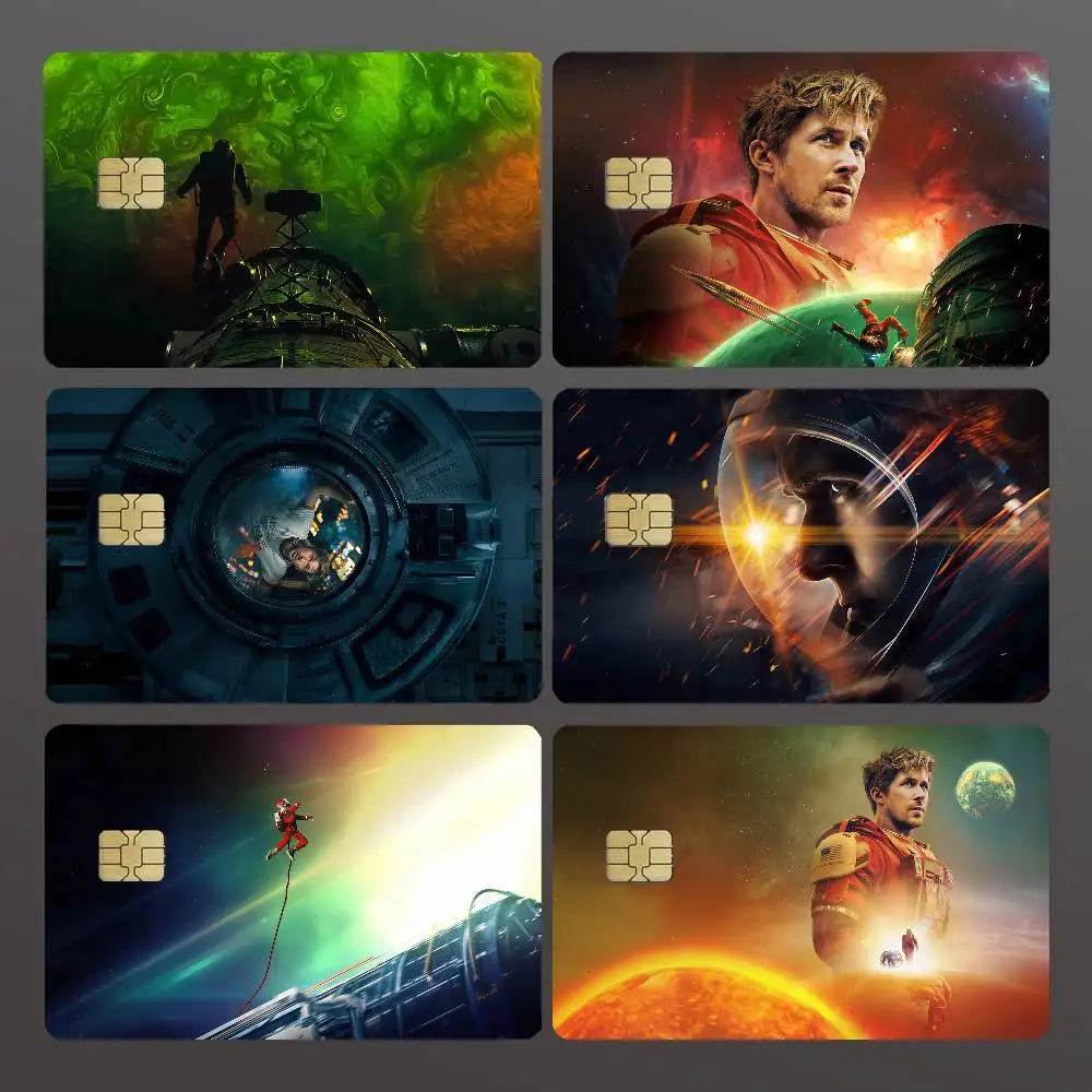 Movie Project Hail Mary Credit Skin Cover Card Stickers 4PCS Film Bus Pass Front Decoration Bank Debit Waterproof