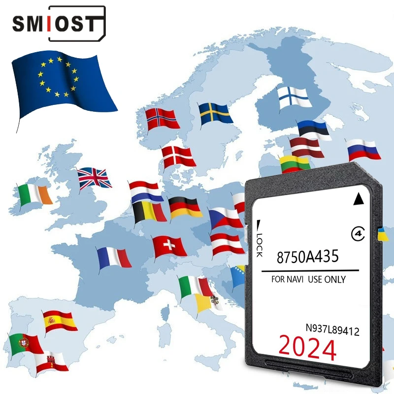 

for Citroen C4 Aircross C-11 2011-2017 Car 16GB SD GPS Card 8750A435 N937L89412 Update UK Europe maps Navigation C-11 NAVI