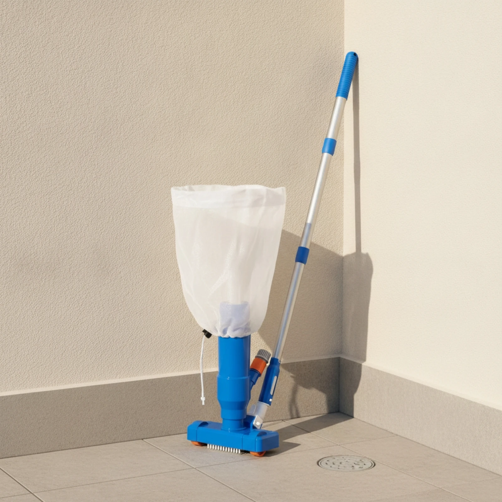 Pool Vacuum with Mesh Bag Sturdy Pool Vacuum with Pole Underwater Cleaner Portable Easy to Assemble for Swimming Pools, Spas view 5