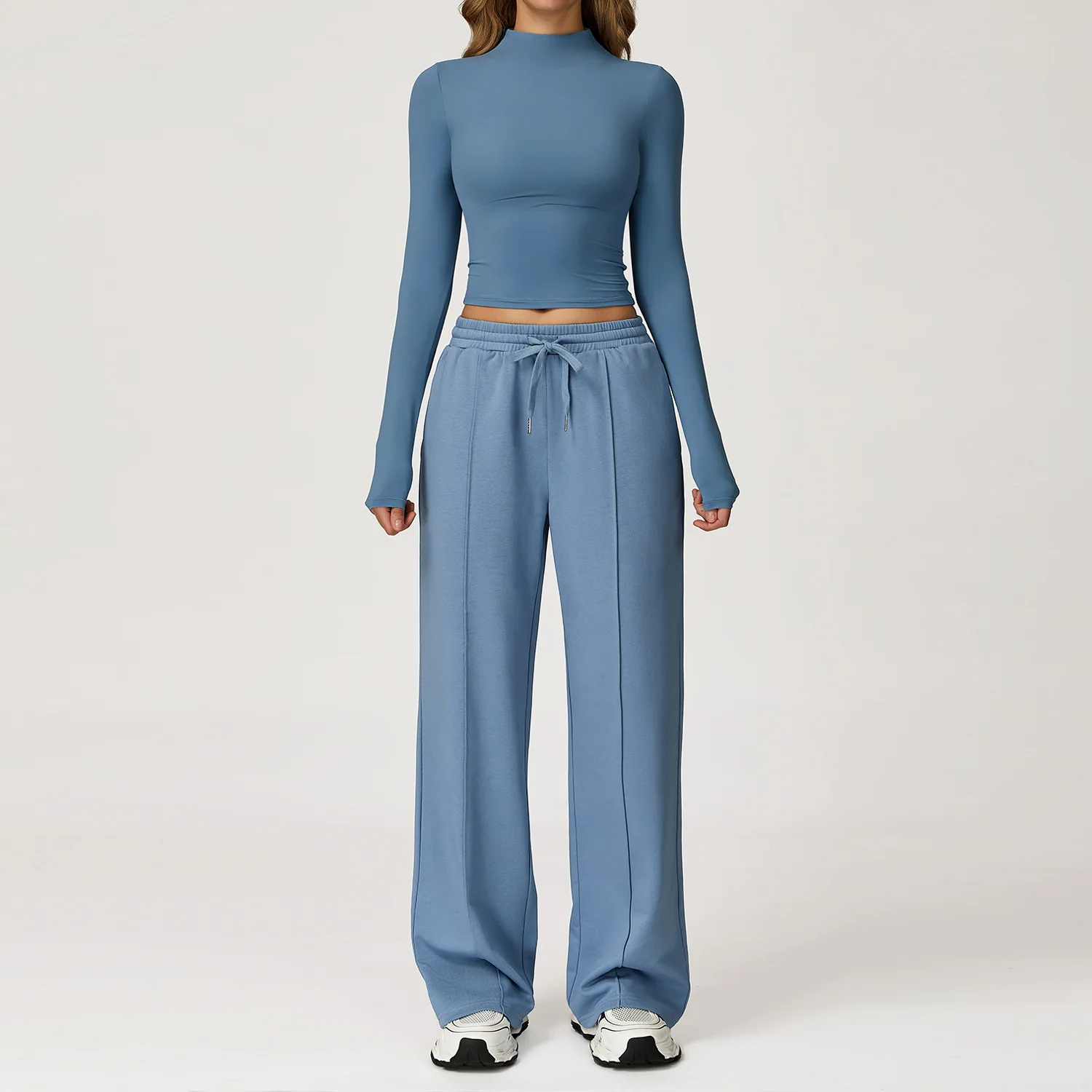 Sportswear 2 Pieces Yoga Set Gym Clothes Sportswear Yoga Suits For Women Fitness Set Tracksuits Sports Long Sleeved Gym Trousers