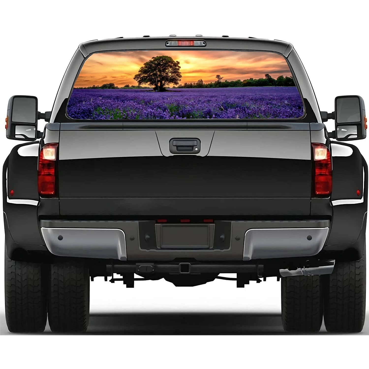 Lavender Car Window Sticker Vinyl Translucent Display For Truck Car Wrap Vehicle Decal Sticker