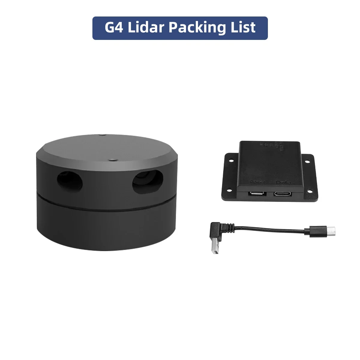 YDLIDAR G4 Lidar Triangulación 360 °   Portado de escaneo de 16 m para soporte de robótica ROS ROS1 ROS2