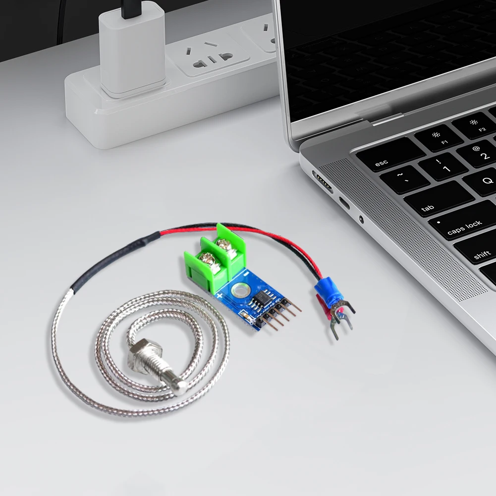 MAX6675 Модуль измерения температуры постоянного тока 3,0-5,5 В K Тип Модуль датчика измерения температуры Диапазон 0 ℃ -1024 ℃   для Arduino DIY