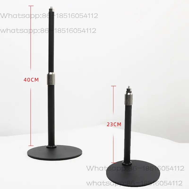 

Металлический дисковый настольный кронштейн для мобильного телефона, встряхивающее шасси, телескопический стержень, универсальный кронштейн для наполнения светильника