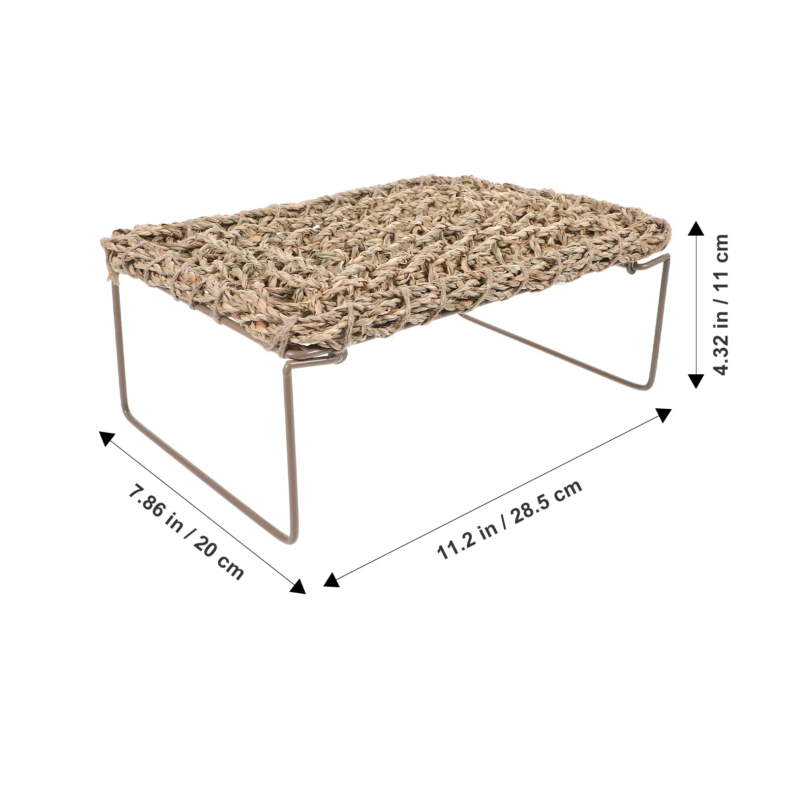 

Lizard Lounger Bed Reptile Sleeping Mat Iron Frame Wear-Resistant Pet Resting Mat For Bearded Dragon Gecko Lizards Small