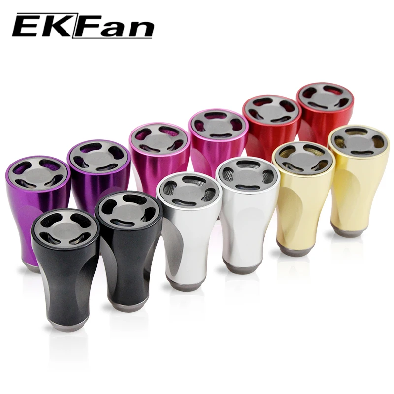 EKFan 2 Stück Aluminiumlegierung Spinn- und Baitcasting-Angelrollen-Griffknöpfe für SHI/DAI 7*4*2,5mm Lager, DIY-Teile für Köderrollen – Detail 12