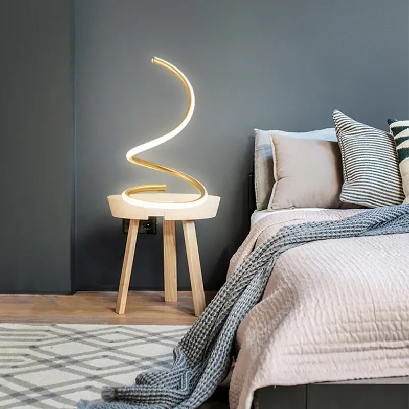 Lampada da tavolo moderna a LED Dimmer interruttore luce da scrivania per studio lettura comodino Sofe angolo decorativo apparecchio di