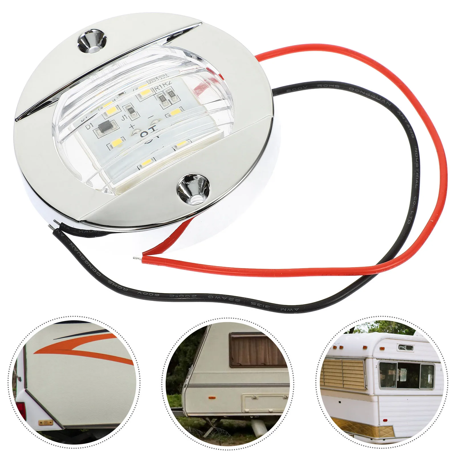 

1Set LED Boat Navigation Light Marine Yacht Signal Lamp Waterproof Bright for Truck Rv Marine Boat Light Side Lights