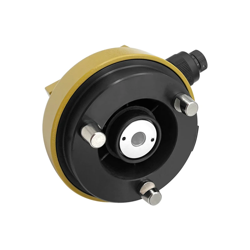 Adaptador giratorio amarillo de montaje de 5/8 "x11 para prismas, topografía GPS con ciruela óptica