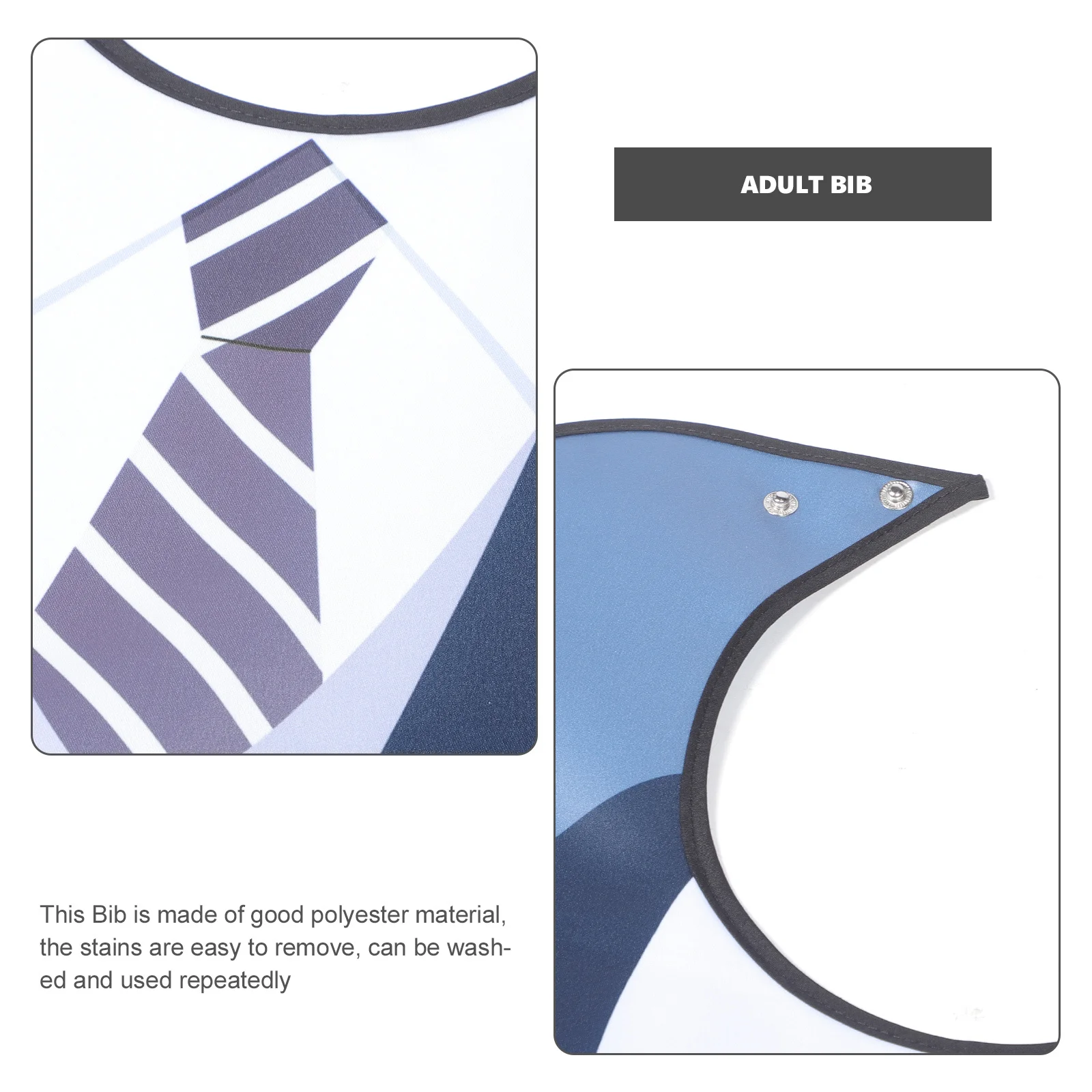 

Waterproof Elderly Large Reusable Adult Bib For Eating Washable Dinner Bib Household Clothing Protector Durable Senior Accessory