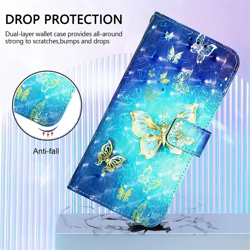حافظة هاتف جلدية مرسومة ، غطاء قابل للطي لـ Oppo ، رينو 12 ، F ، رينو 11 ، F ، 10 ، 9 ، 8 برو ، 7 ، Z ، 8 لايت ، A52 ، A92 ، A55 ، a54 ، A95 ، A74