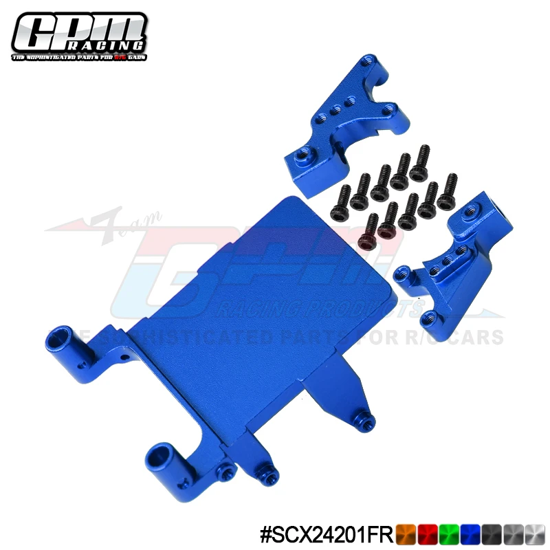 

GPM Aluminum Adjustable Front & Rear Damper Mount For AXIAL 1/24 SCX24 Jeep