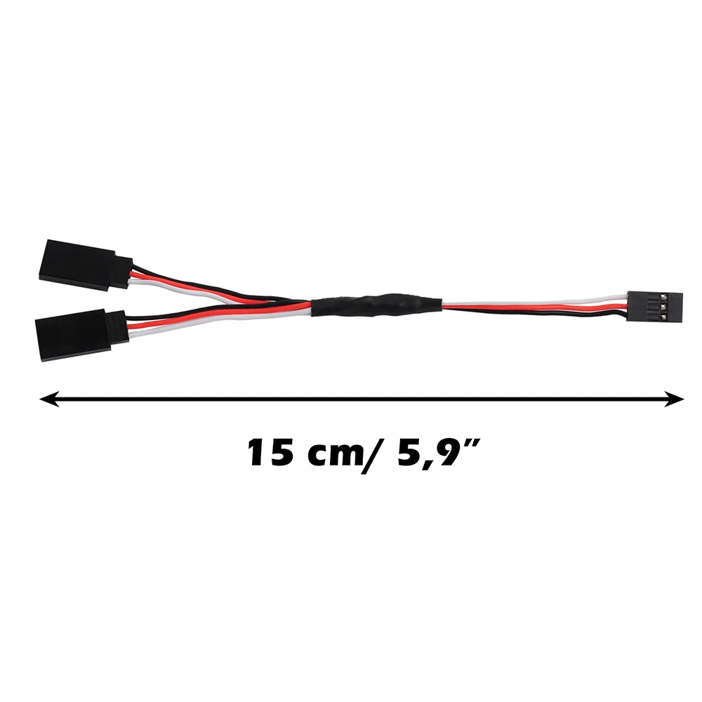 Câble JR de Style Y de 150mm, rallonge de Servo à 3 broches pour avion Futaba RC, accessoires de Servo, câble de connecteur de fiches, 5/10/20 pièces