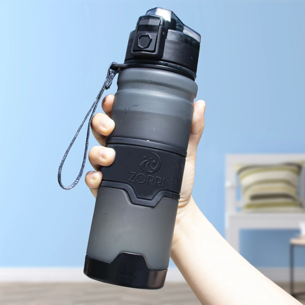 700ml Sports Water Bottle Bounce Lid Timeline Reminder Leakproof Portable Bottle For Outdoor Gym Bottle Water BPA Free Garrafa